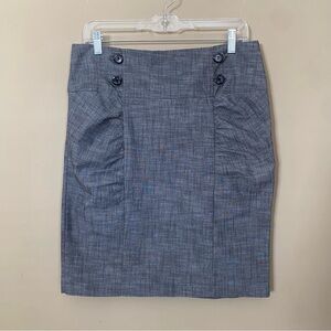 Heather Gray Ruched Skirt